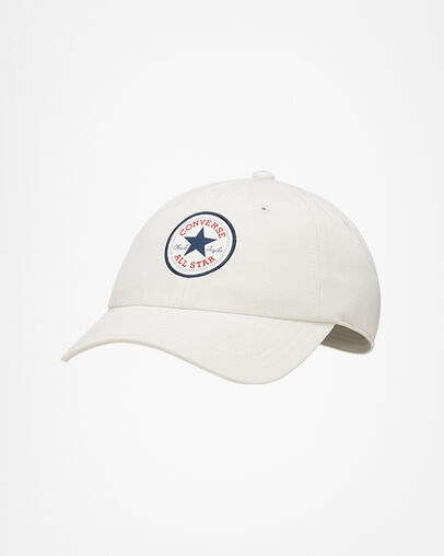 All Star Patch Baseball Hat Light Bone, Front View