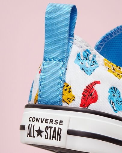 Chuck Taylor All Star Easy-On Dino Daze White/University Blue, Detail Angle View