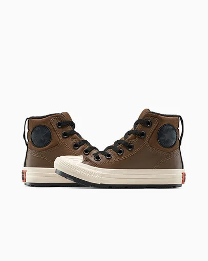 Chuck Taylor All Star Berkshire Boot High Grounded/Black/Light Dune, Detail Angle View