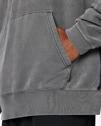 Sudadera con capucha Reverse Herringbone Pullover Negro Converse, Detail View