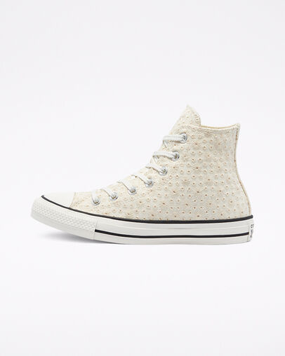 Canvas Broderie Chuck Taylor All Star Aigrette/Ivoire naturel/Noir, Inner Side View