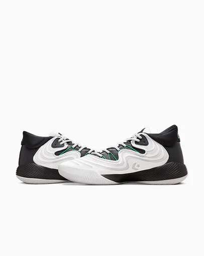 All Star BB Shift CX White/Black/Apex Green, Detail Angle View