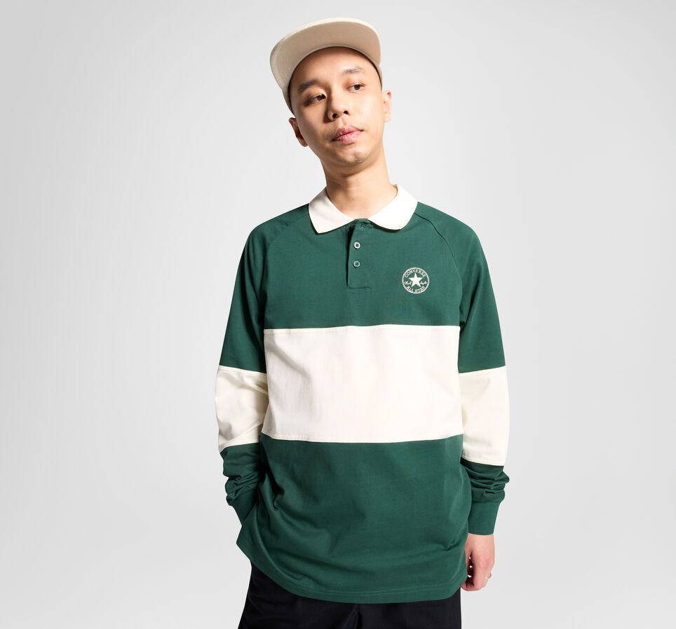 Marquis Retro Rugby Polo Green Envy