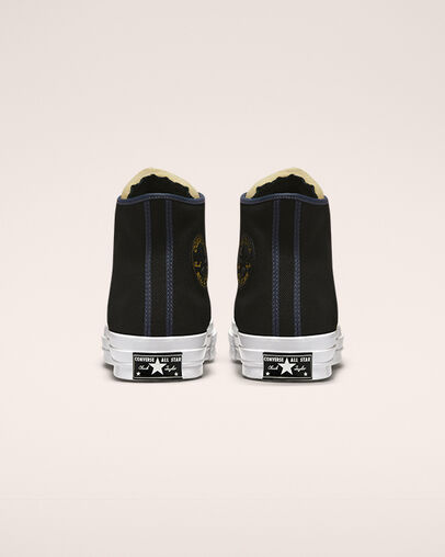 Chuck 70 Varsity Hybrid Texture Black/Steel/White, Heel View