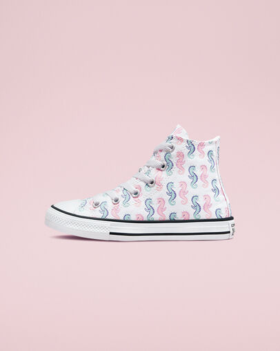 Chuck Taylor All Star Seahorses White/Storm Pink/Light Dew, Inner Side View