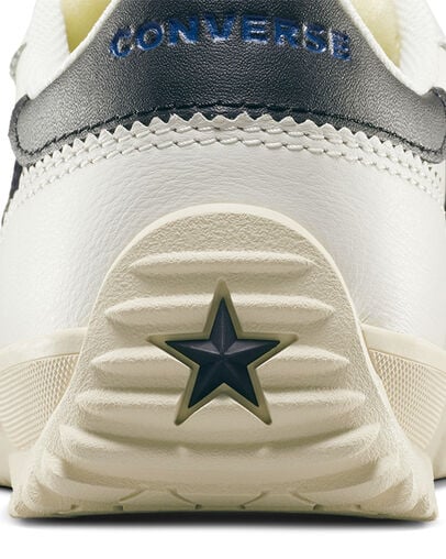 Run Star Trainer Nylon & Leather Vintage White/Natural Ivory, Detail Angle View