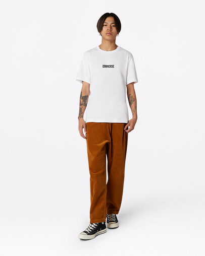 t-shirt Star Chevron Box &agrave; manches courtes Blanc, Full Body View