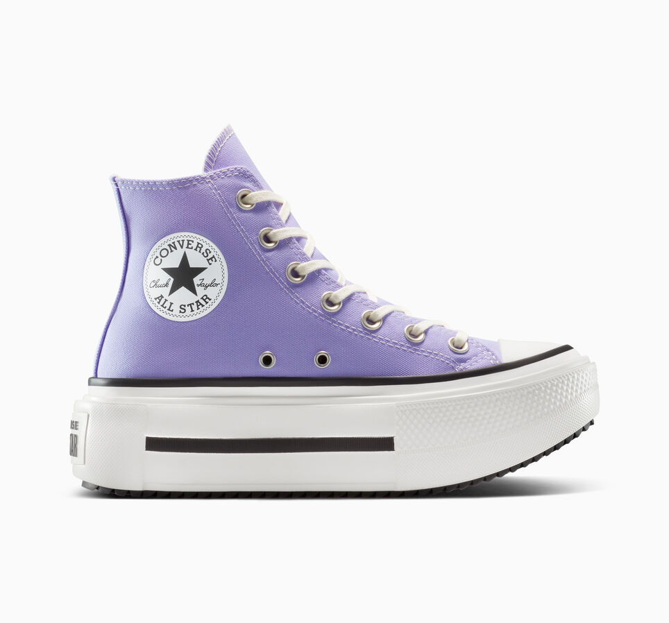 Chuck Taylor All Star Lift Double Stack Platform Canvas Violet Heat/Egret/Black