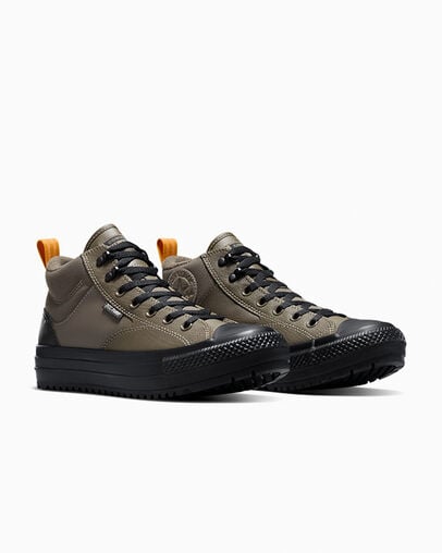 Chuck Taylor All Star Malden Street Boot Truffle/Harvest Moon/Black, Top and Side View