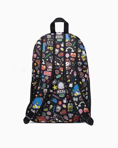 Converse x Hello Kitty And Friends Go 2 Backpack Black, Back View