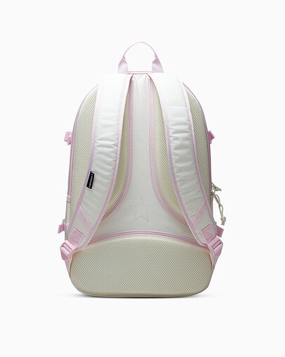 Straight Edge Backpack Egret, Back View