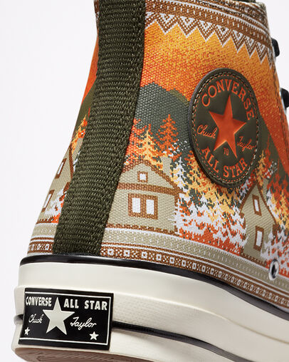 Pull de No&euml;l Chuck 70 Kaki cargo/&Eacute;cru/Noir, Detail Angle View