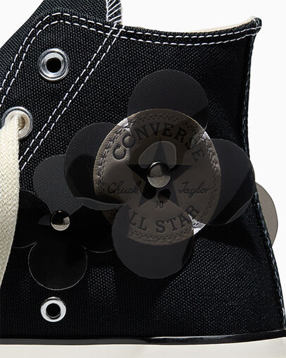 Chuck 70 3-D Flourish Translucent Flowers, Detail Angle View