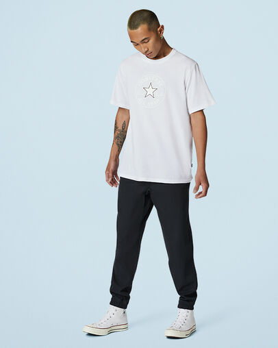 Chuck Modern Crew Short Sleeve Tee White, Full Body View