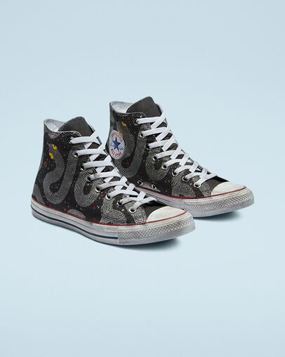 Tattoo Chuck Taylor All Star Black Snake-Tattoo, Angled View