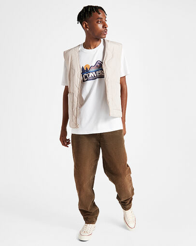 All Star Mountain Graphic T-Shirt White, Back View