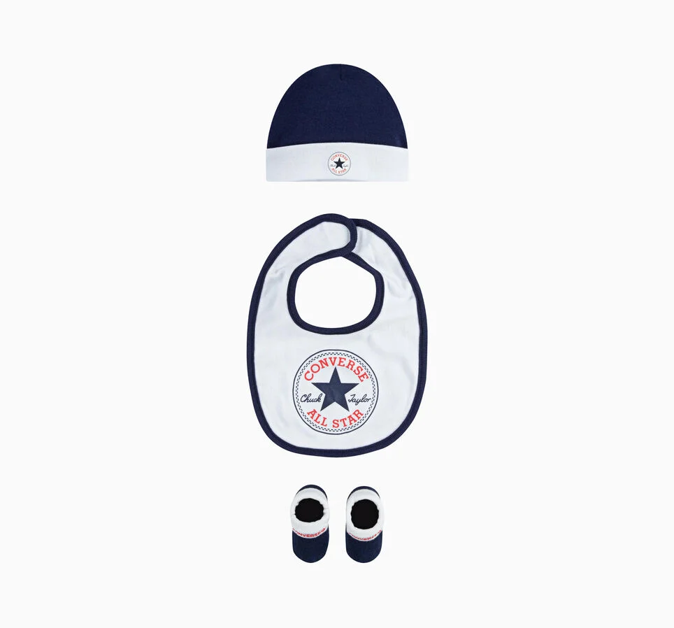 3-Piece Chuck Taylor Bib Set Obsidian