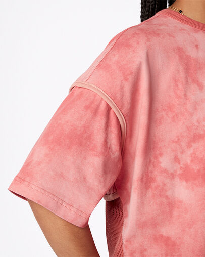 Vented Mesh Top Terracotta Pink, Detail View