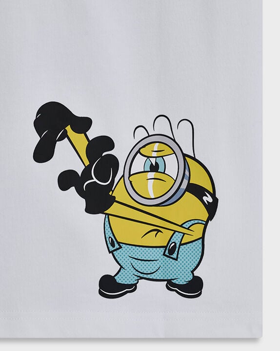 Converse x Minions Logo T-Shirt White 10A