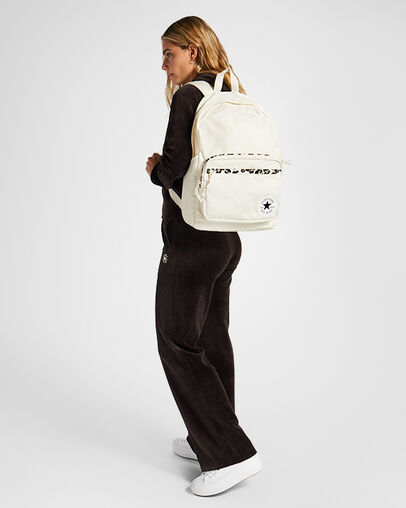 Go 2 Leopard Backpack Converse Egret