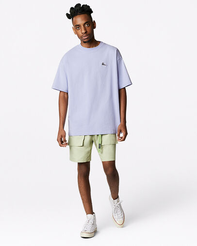 Chuck Taylor Sneaker Patch Crew Neck T-Shirt Serene Sapphire, Full Body View