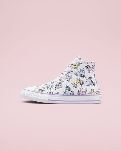Chuck Taylor All Star Unicorns White/Moonstone Violet, Inner Side View