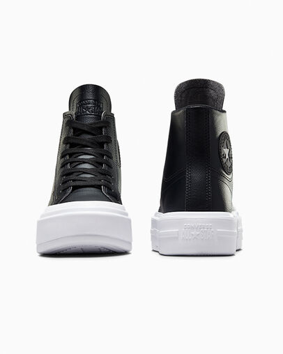 Converse Cruise Leather Black/Black/White, Heel View
