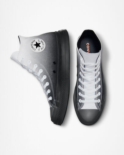 Chuck Taylor All Star CX Gradient Blanc/Noir/Blanc, Top and Side View