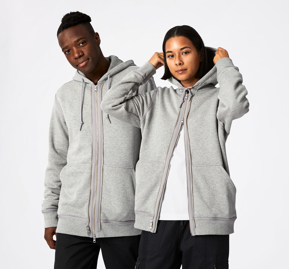 Utility Fleece Full-Zip Hoodie Vintage Grey Heather