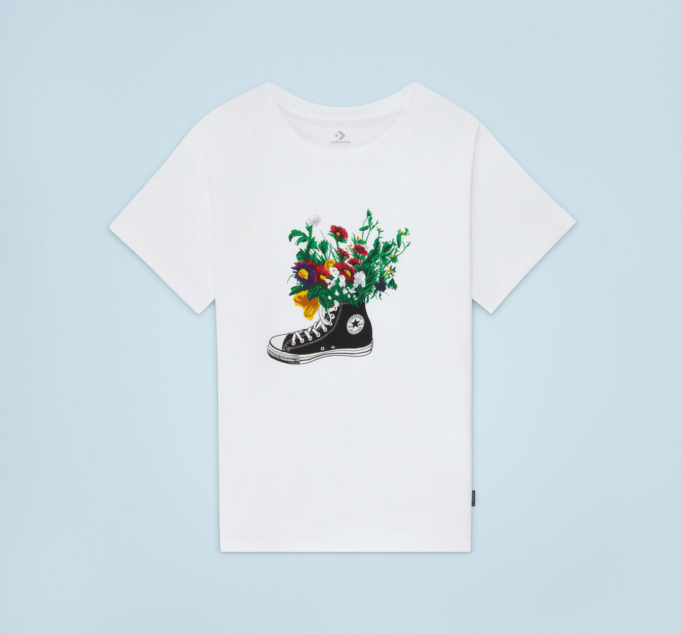 Flowers Are Blooming T-Shirt White