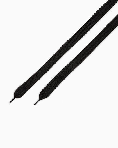 45" Fat Laces Converse Black, Front View