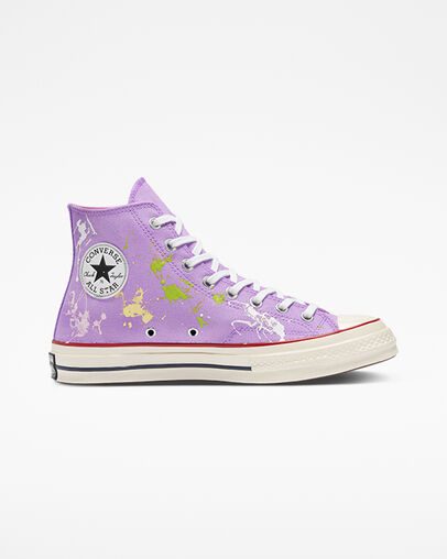 Chuck 70 Pastel Splash Violet &eacute;clatant Splash, Outer Side View