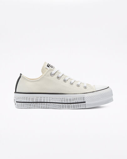 Chuck Taylor All Star Lift Platform Digital Daze Egret/White/Black, Outer Side View