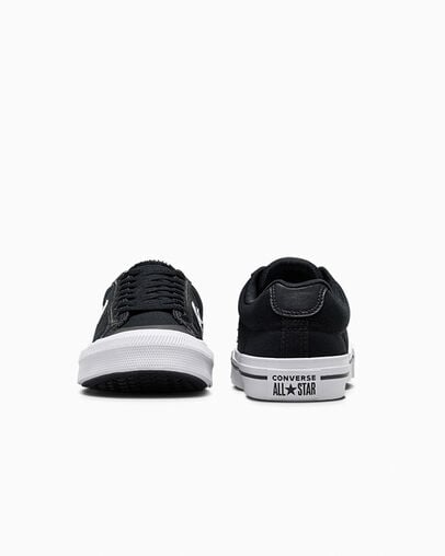 Sport Casual Black/Black/White, Heel View