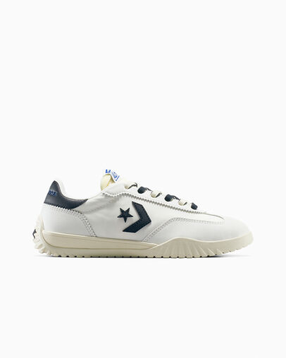 Run Star Trainer Nylon & Leather Vintage White/Natural Ivory, Outer Side View