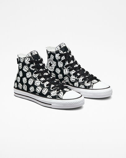 Chuck Taylor All Star Pro Dice Nero/Bianco/Bianco, Angled View
