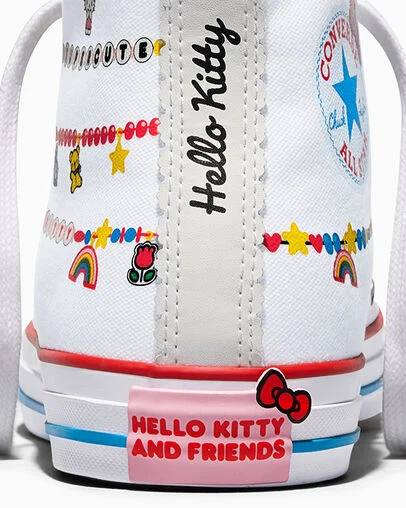 Converse x Hello Kitty And Friends Chuck Taylor All Star Charmed White/Red/Yellow, Detail Angle View