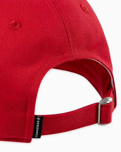 Day 1 Chuck Patch Baseball Cap Converse Red, Back View
