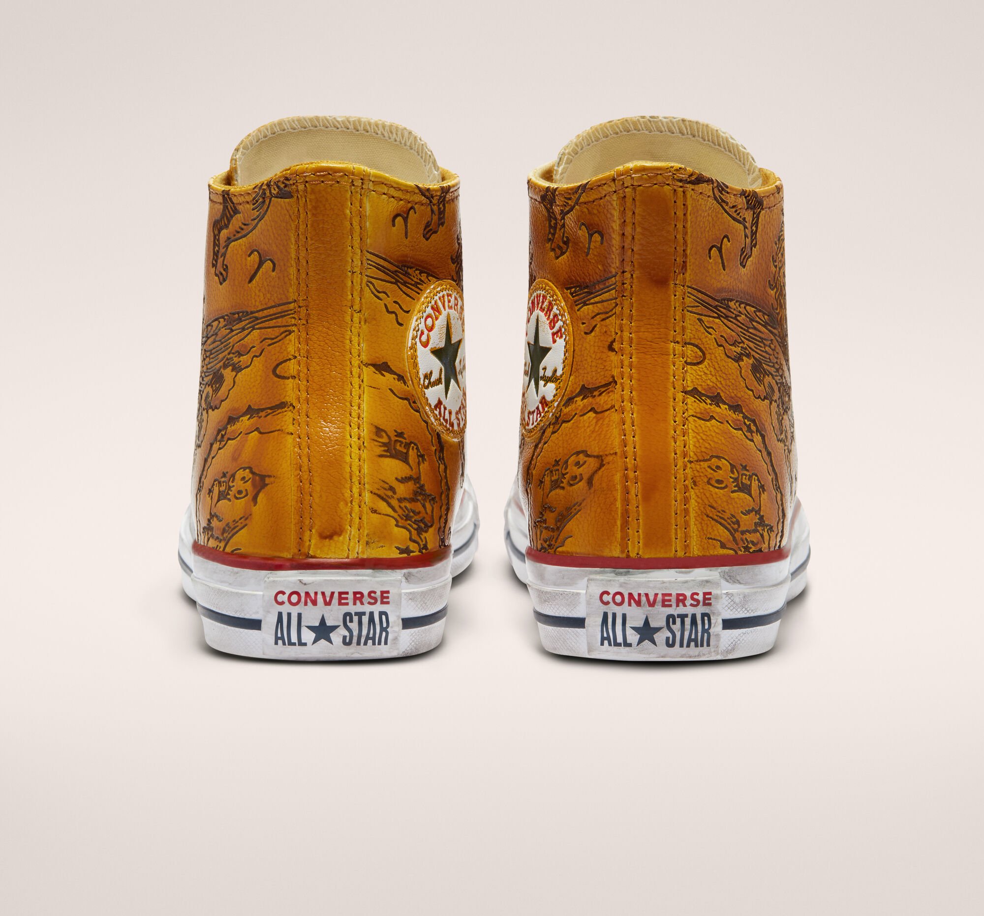 Chuck Taylor All Star Zodiac Leather Unisex HighTop Shoe.