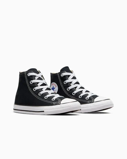 Chuck Taylor All Star Classic für Kleinkinder und Jugendliche Schwarz, Top and Side View