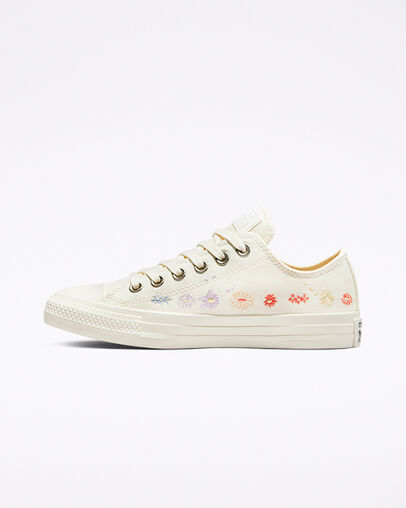 Chuck Taylor All Star Embroidered Floral Egret/Multi/Black, Inner Side View