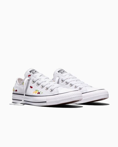 Chuck Taylor All Star Picnic White/Black/Sunny Outlook, Top and Side View