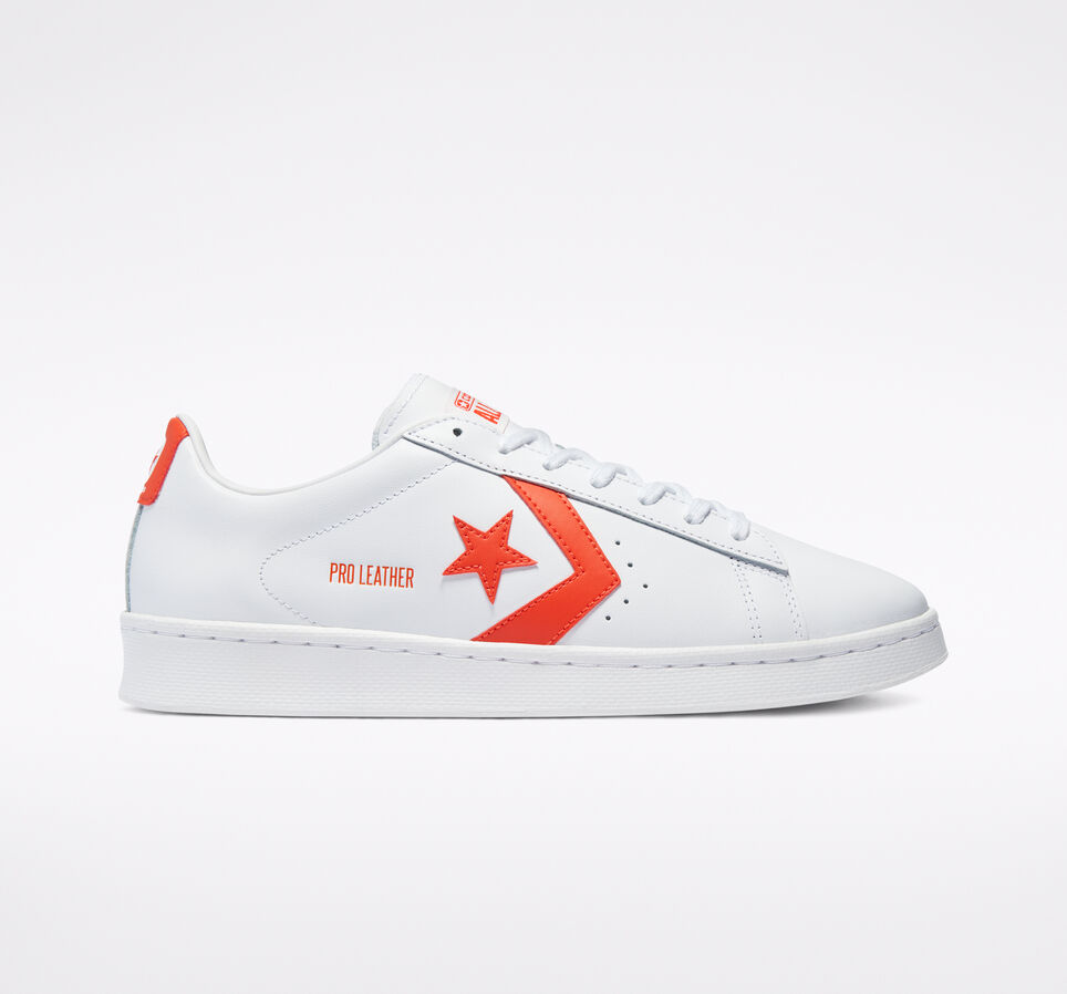 Pro Leather Wit/Bright Poppy/Wit