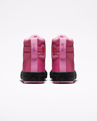 Chuck Taylor All Star Berkshire Boot Counter Climate Midnight Hibiscus/Black, Heel View