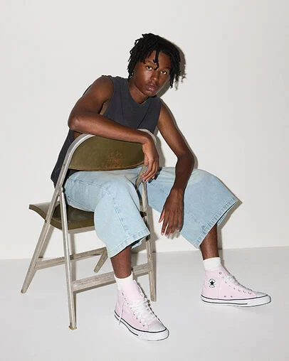 Chuck Taylor All Star New Found Bloom Pink, On Foot Shot 1