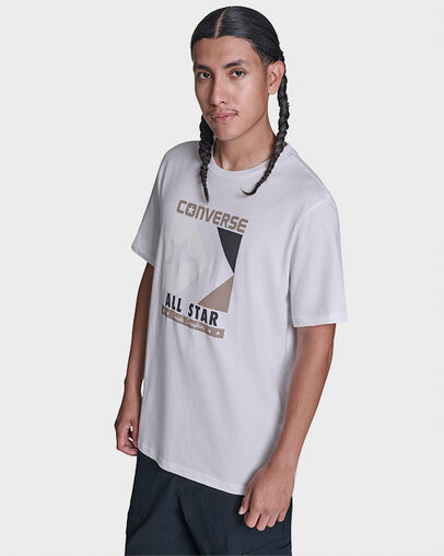 Timeless Boxed Chevron T-Shirt White 10A, Back View