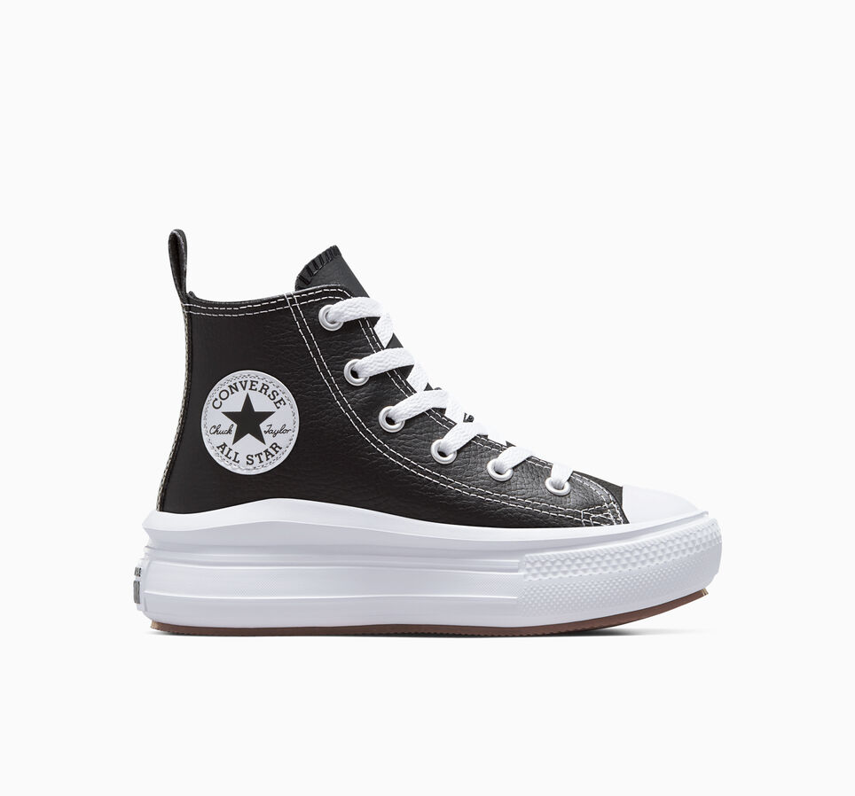Chuck Taylor All Star Move Platform Leather Nero/Nero/Bianco