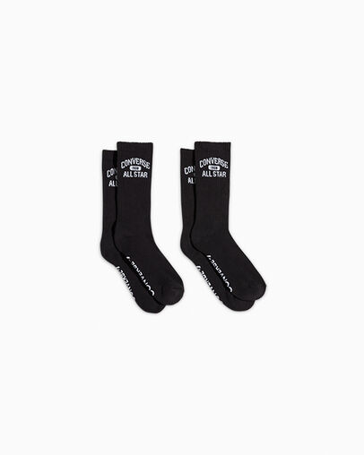 All Star Half Cushion Crew Socks Zwart, Front View