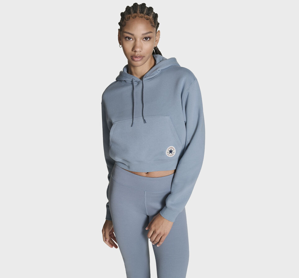Chuck Taylor All Star Cropped Hoodie Yeti Breath Blue