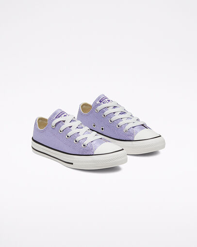 Chuck Taylor All Star Sparkle Moonstone Violet/Natural Ivory, Angled View